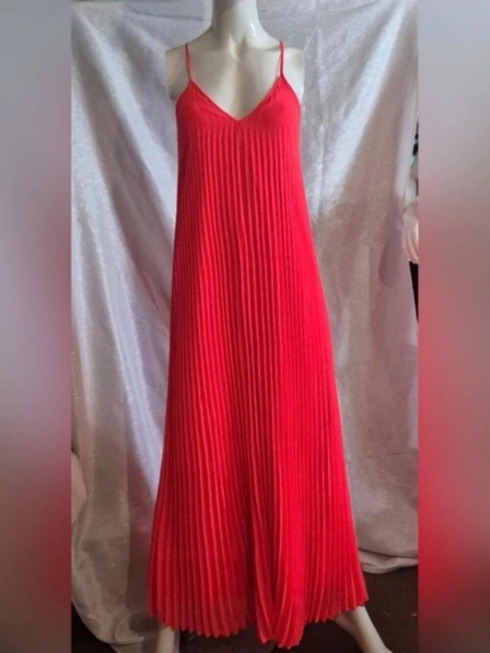 Victoria Secret neon coral Maxi dress